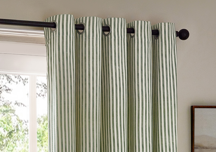 Hebden Eyelet, Forest Green - Ready Made Curtains - Image 9